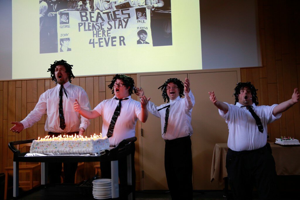 Sol Express recreated the hysteria of Beatlemania and brought in the birthday cake to bring the celebration to a close.